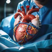 Detailed 3D Model of a Human Heart photo