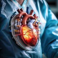Detailed 3D Model of a Human Heart photo
