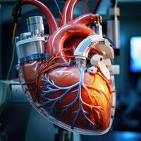Detailed 3D Model of a Human Heart photo