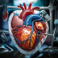 Detailed 3D Model of a Human Heart photo