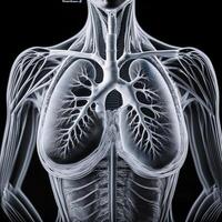 ct scan of the chest showing intricate XRAY photo