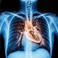 ct scan of the chest showing intricate XRAY photo