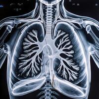 ct scan of the chest showing intricate XRAY photo