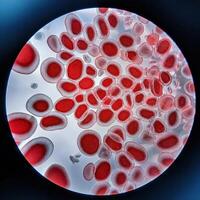 Microscopic Marvels Red Blood Cells Under the Microscope photo