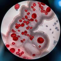 Microscopic Marvels Red Blood Cells Under the Microscope photo
