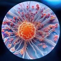 Microscopic World A Glimpse into the Intricate Beauty of Life photo