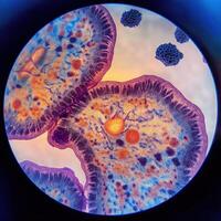 Microscopic World A Glimpse into the Intricate Beauty of Life photo