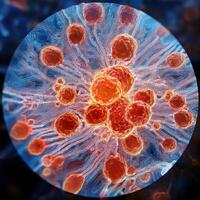 Microscopic World A Glimpse into the Intricate Beauty of Life photo