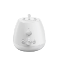 Small white humidifier in a cozy room png