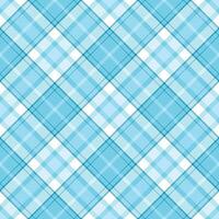 Tartan plaid pattern in blue. Print fabric texture seamless. Check background. vector
