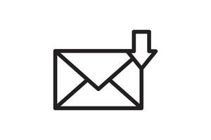 Mail icon sign. Letter envelope symbol. Message send to address illustration. vector