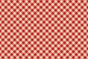 red plaid pattern vector