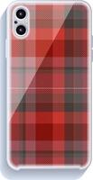 Smartphone cover design mockup. Template geometric pattern for mobile phone back part. Flat design. vector