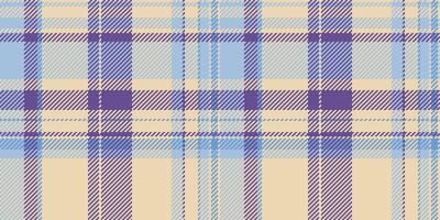 Quilted pattern seamless plaid, various textile fabric check. Colour tartan background texture in light and violet colors. vector