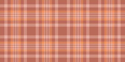 Shirt textile seamless background, no people plaid tartan texture. Relax check pattern fabric in red and light colors. vector