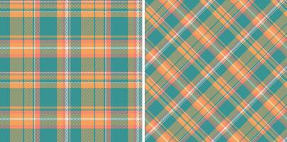 background texture of plaid pattern seamless with a fabric textile check tartan. Set in kids colors. Textured wall paint. vector