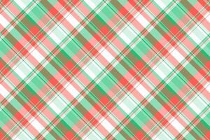 Indian background pattern, fade tartan texture textile. Curve fabric check seamless plaid in red and mint colors. vector