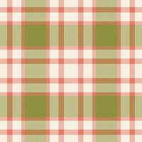 Plaid seamless pattern in green. Check fabric texture. textile print. vector