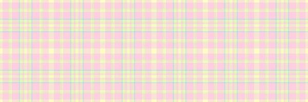 Customize tartan pattern textile, autumn plaid check texture. Rich seamless background fabric in light and lemon chiffon colors. vector