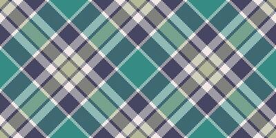 Single background check , buffalo tartan plaid seamless. Complexity textile texture pattern fabric in pastel and teal colors. vector