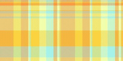 Decorating tartan fabric background, christmas card seamless textile check. 20s texture pattern plaid in orange and lime colors. vector