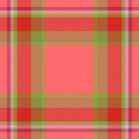 Plaid check pattern. Seamless fabric texture. Tartan textile print. vector