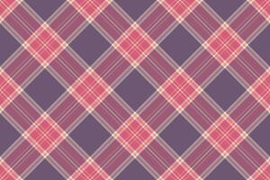 Autumn tartan texture pattern, halftone textile background seamless. Age plaid fabric check in red and pastel colors. vector