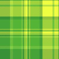 Majestic plaid background seamless, everyday check tartan fabric. Official textile pattern texture in green and lime colors. vector