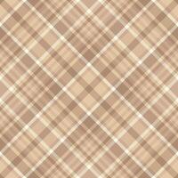 Gentleman seamless plaid texture, strong pattern check. Romantic fabric tartan background textile in light and orange colors. vector