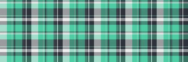 Covering tartan fabric textile, shape plaid pattern background. Tile texture seamless check in dark and teal colors. vector