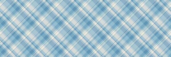Scrapbooking textile plaid, scottish background seamless check. Stylish texture fabric tartan pattern in light and cyan colors. vector