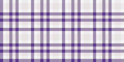 Silk tartan background , blank textile texture fabric. Fall plaid pattern seamless check in white and violet colors. vector
