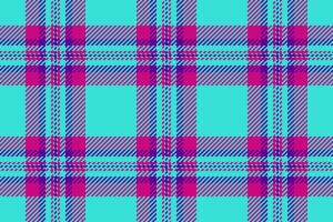 Menu seamless pattern , baby plaid tartan textile. Decorating texture fabric check background in teal and pink colors. vector