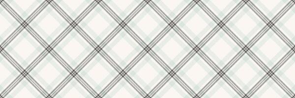 Silk tartan plaid texture, interior textile background . Wrapping seamless check fabric pattern in sea shell and white colors. vector