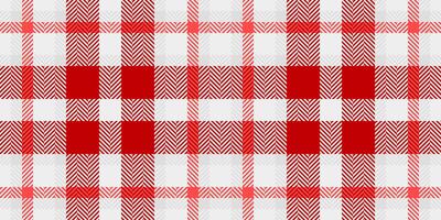 Pink tartan seamless, club check pattern textile. Striped plaid background texture fabric in red and white colors. vector