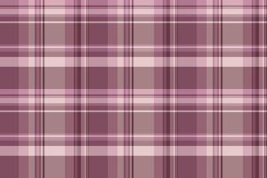 Kingdom tartan pattern seamless, dining room plaid textile. Custom texture fabric background check in pink and pastel colors. vector