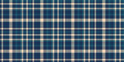 Sea textile check , cross fabric texture plaid. Tie tartan background pattern seamless in cyan and blue colors. vector