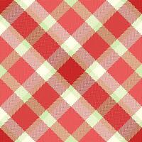 Dye texture tartan textile, king seamless fabric . Many background pattern check plaid in red and light colors. vector