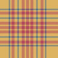 Plaid check pattern. Seamless fabric texture. Tartan textile print. vector