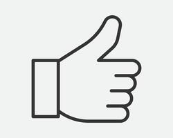 Hand Gesture Icon Line Simple Trendy Design. vector