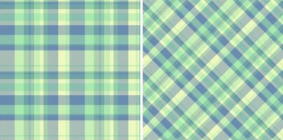 Textile tartan seamless of fabric plaid with a check background pattern texture. Set in pastel colors. Creative gift paper ideas. vector