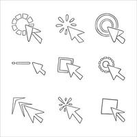 Mouse Pointer State Drawing vector