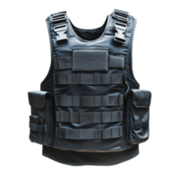 Tactical vest with multiple pockets and attachments displayed against a plain background png