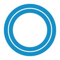 Modern geometric letter OO logo. OO initials circle line logo vector