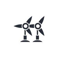 Wind turbine icon. .Editable stroke.linear style sign for use web design,logo.Symbol illustration. vector