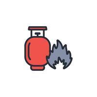Gas icon. .Editable stroke.linear style sign for use web design,logo.Symbol illustration. vector