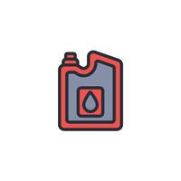 jerrycan icon. .Editable stroke.linear style sign for use web design,logo.Symbol illustration. vector