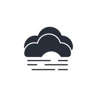 smog icon. .Editable stroke.linear style sign for use web design,logo.Symbol illustration. vector