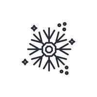 winter icon. .Editable stroke.linear style sign for use web design,logo.Symbol illustration. vector