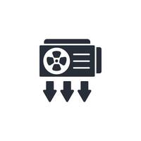 vent icon. .Editable stroke.linear style sign for use web design,logo.Symbol illustration. vector
